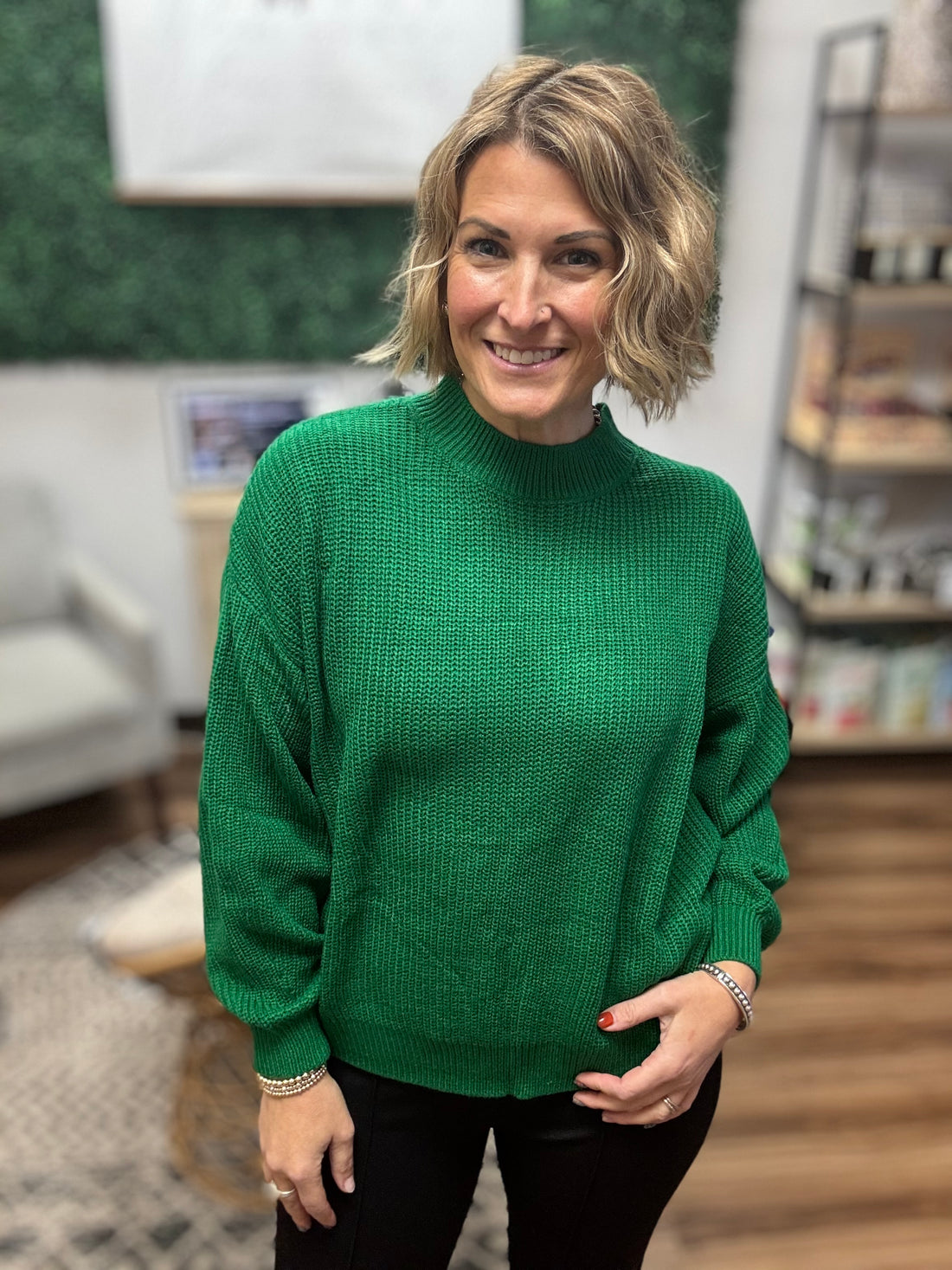 Sweet as Sugar Sweater - Green