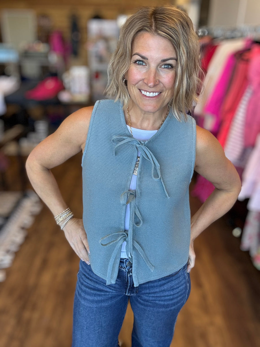 Tied & True Sweater Vest