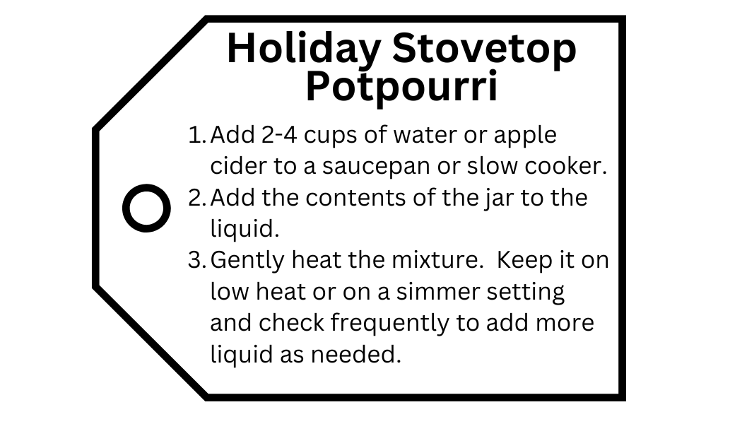 Holiday Stovetop Potpourri - 100% of proceeds benefit Adopt a Family families!