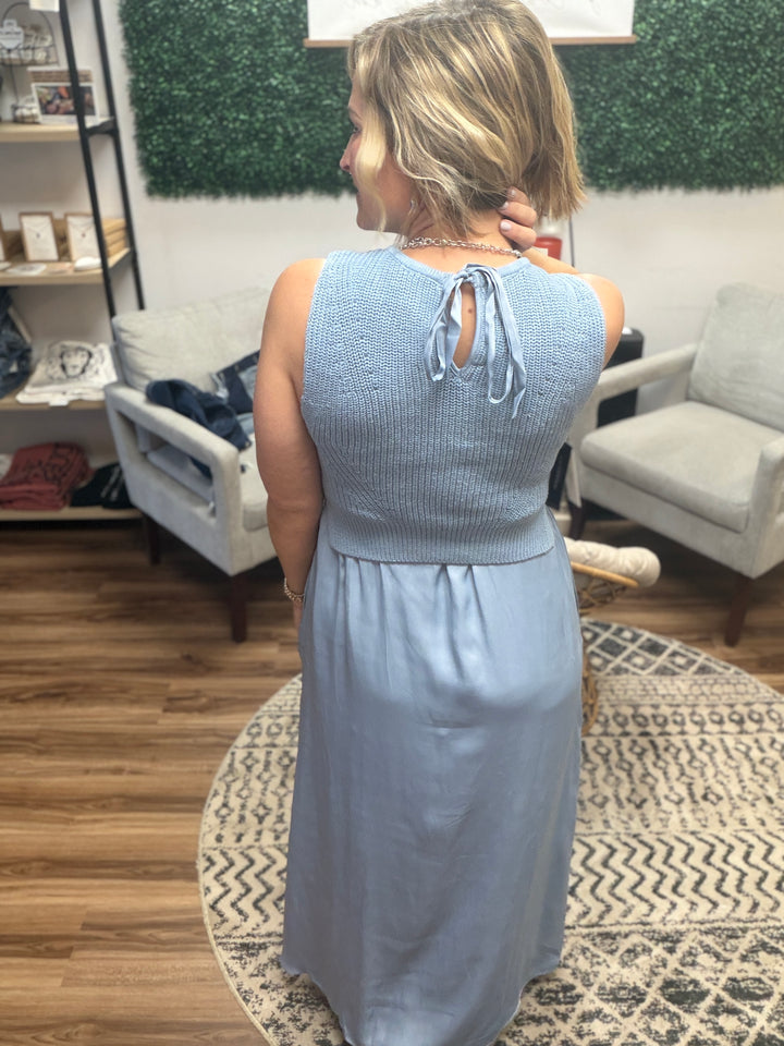 Liverpool - Sleeveless Tie Back Sweater Dress