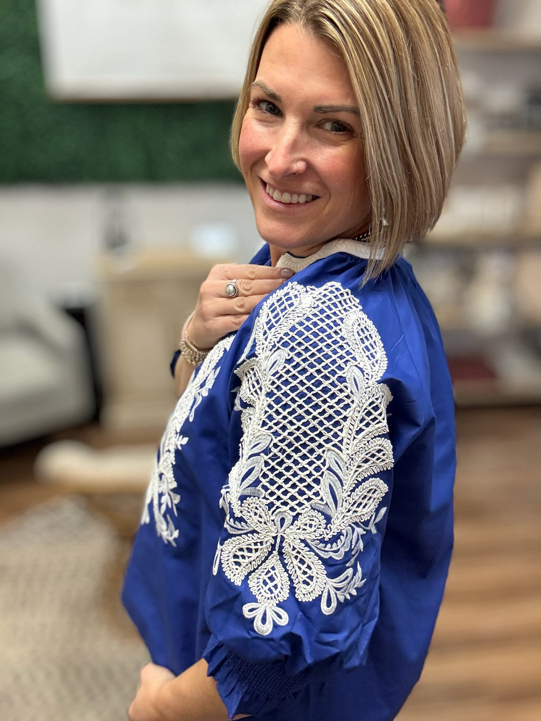 Santorini Stitch Blouse