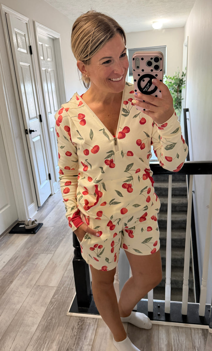 Cherry on Top Half-Zip Hoodie