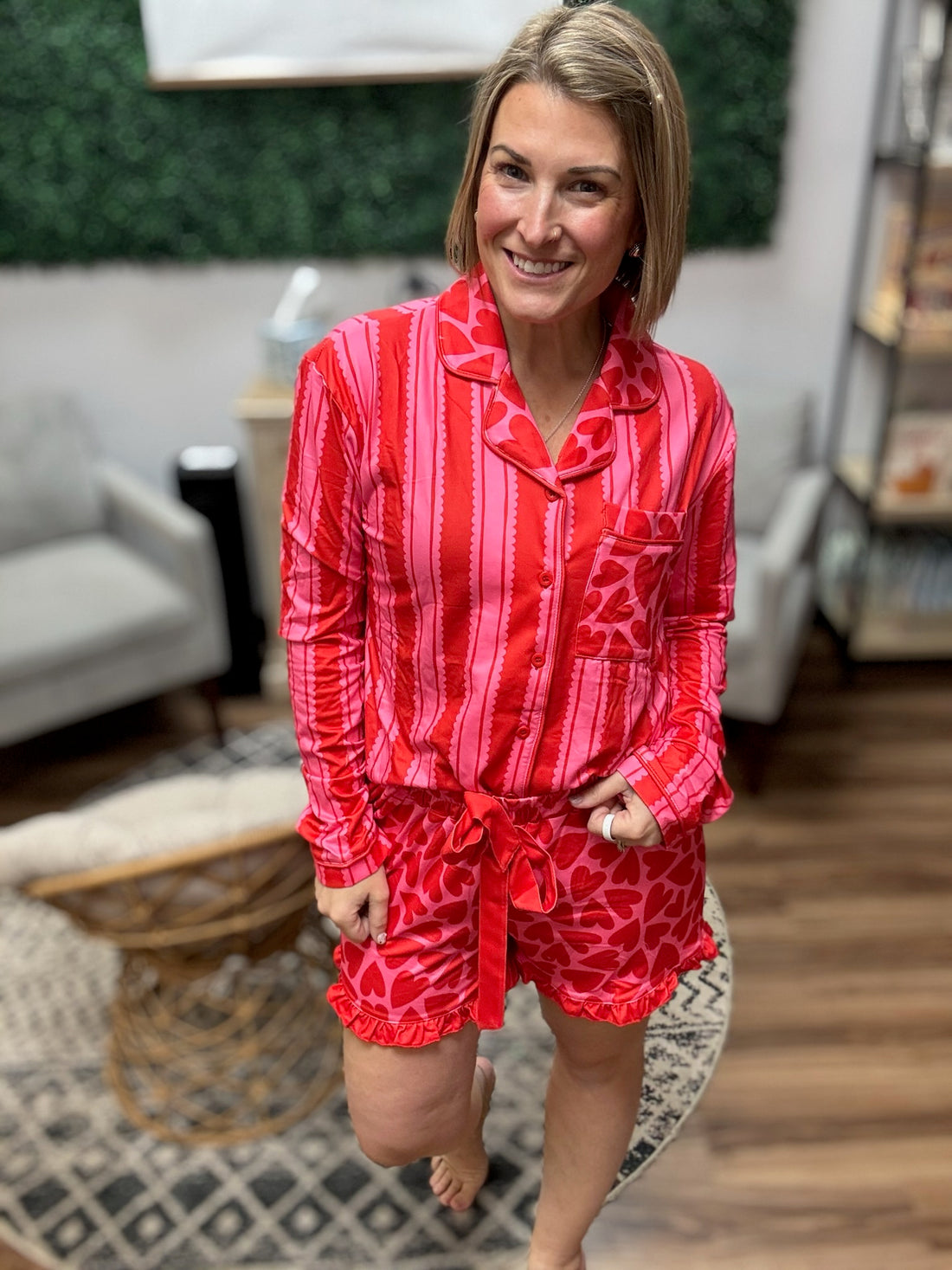 Heartfelt Ruffles Pajama Set