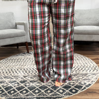 Everywear Pant - White Plaid