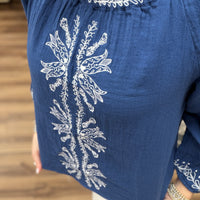 Liverpool - 3/4 Sleeve Woven Top