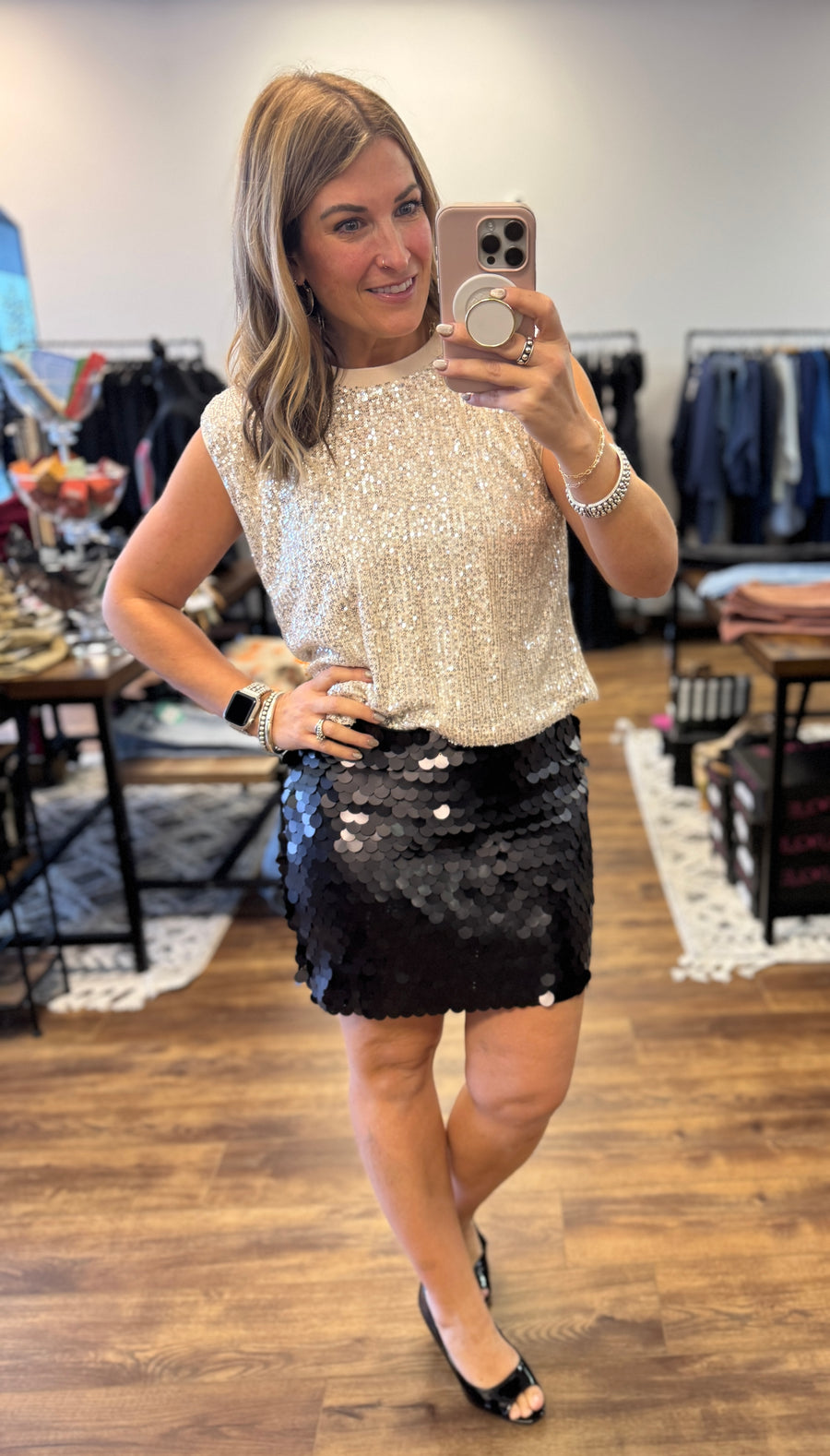 Ready to Shimmer Mermaid Sequin Skirt