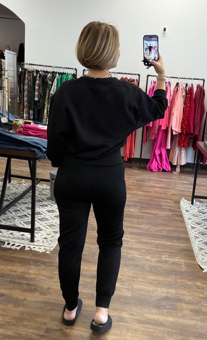 Jet Set Lounge Set - Black