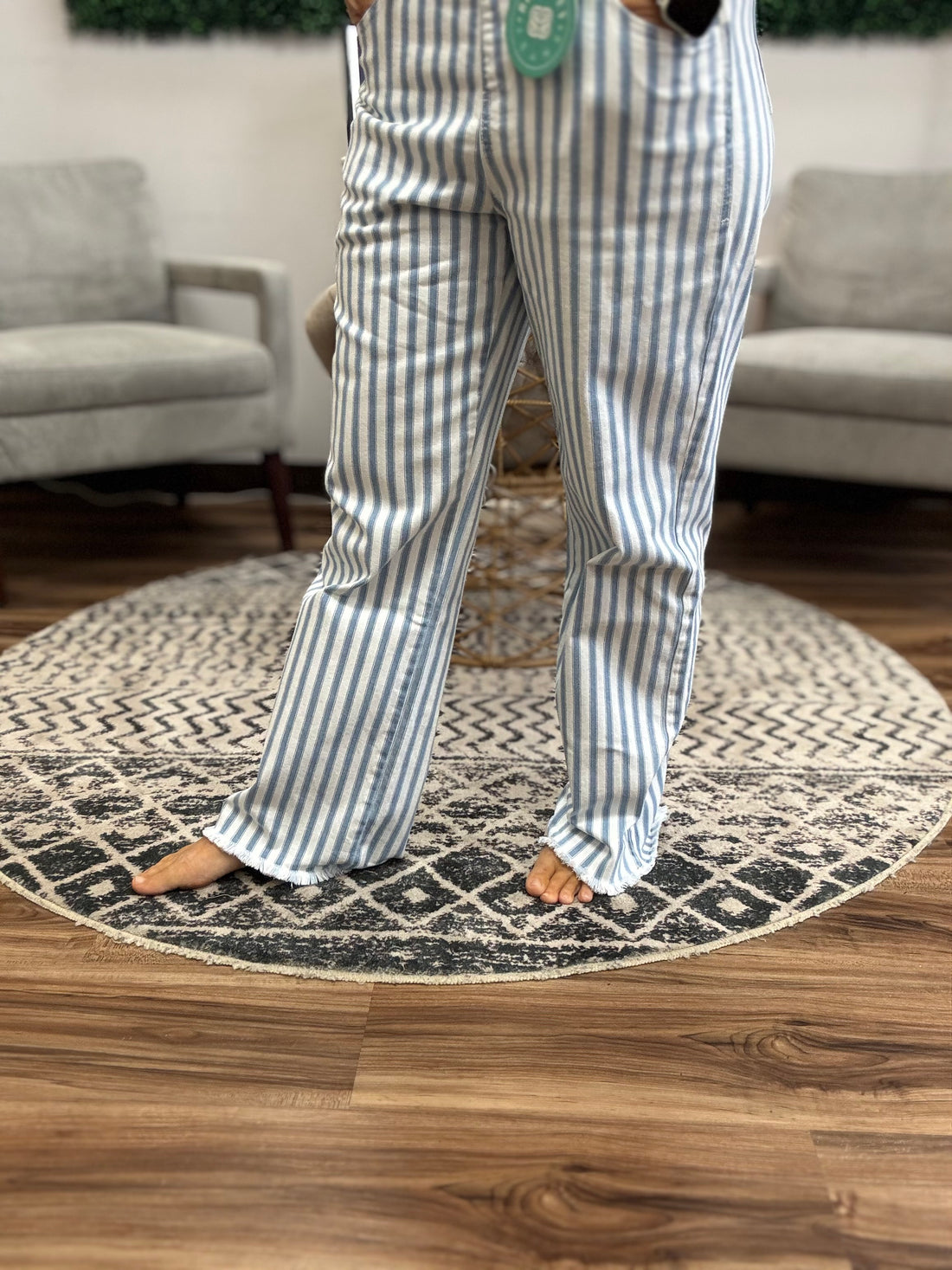 Dahlia Striped Overalls