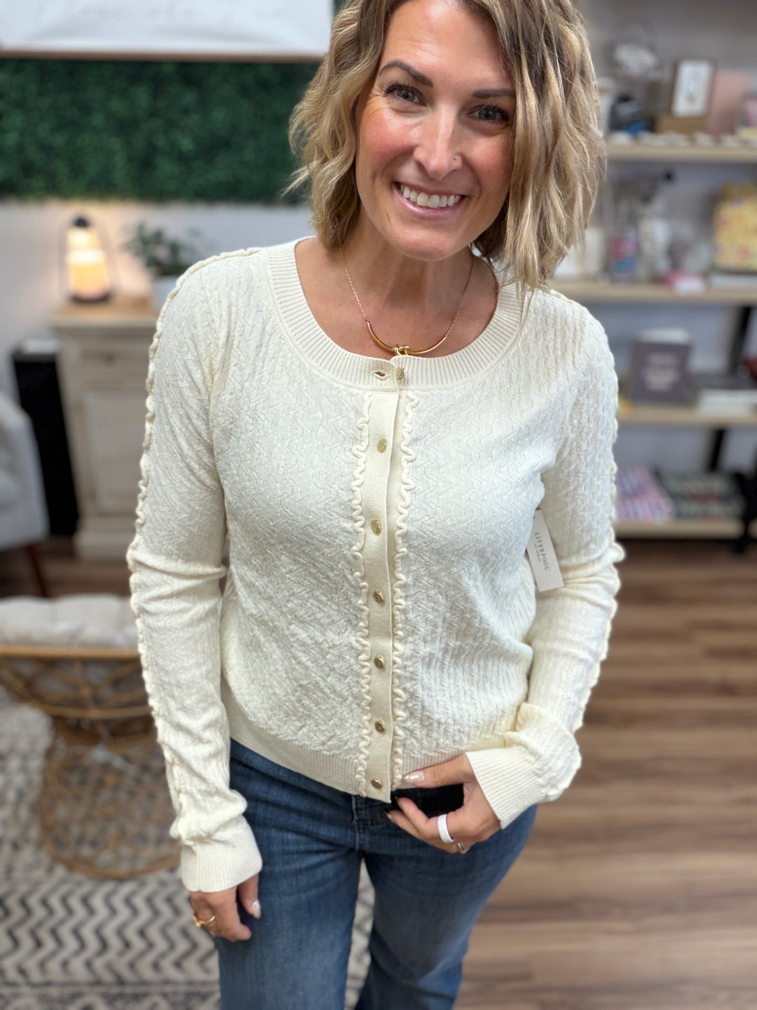 Liverpool - Button Front Cardigan Sweater
