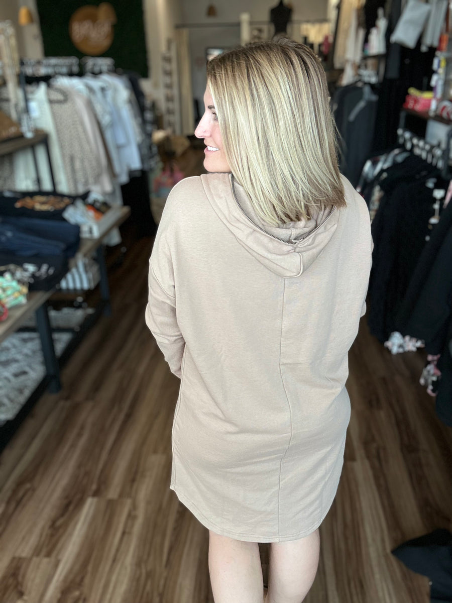 Macy - Hooded Sweatshirt Dress