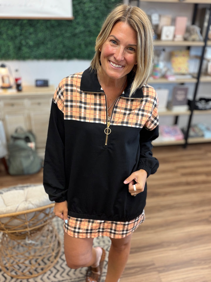 Mia Plaid Pullover