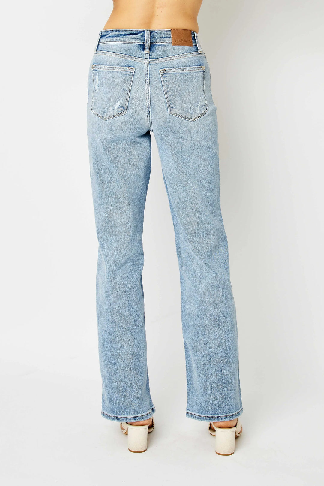 Judy Blue - High Rise Light Wash Straight Leg