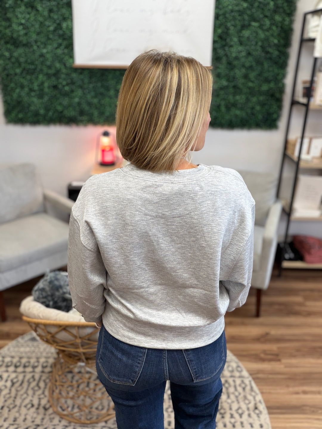 Quinnlee Pullover - Heather Grey