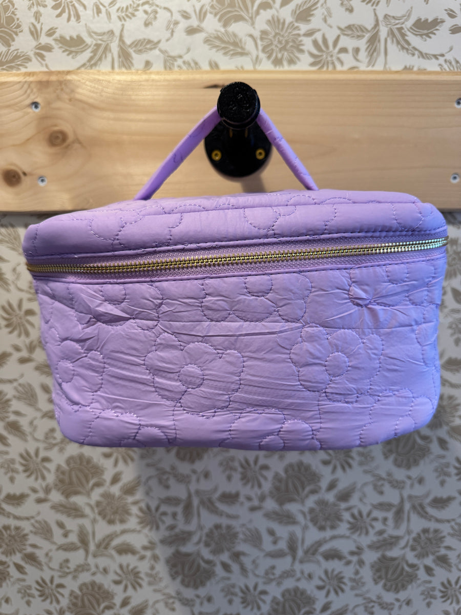 Floral Puff Cosmetic Bag