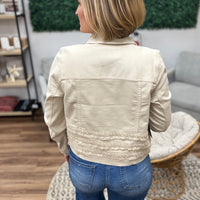 Liverpool - Trucker Jacket with Fray and Lace