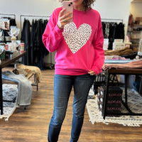 Distressed Dalmation Heart Sweatshirt