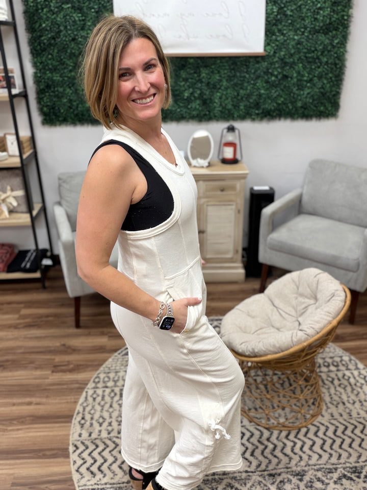 The Weekend Wanderer Jumpsuit - Natural