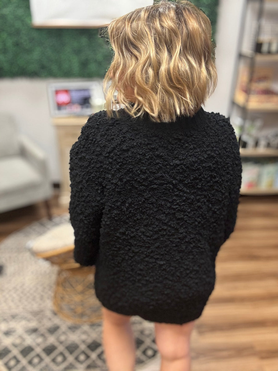 Bouclé Cozy Pocket Sweater Dress
