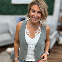 Everyday Luxe Strappy Tank - Ivory