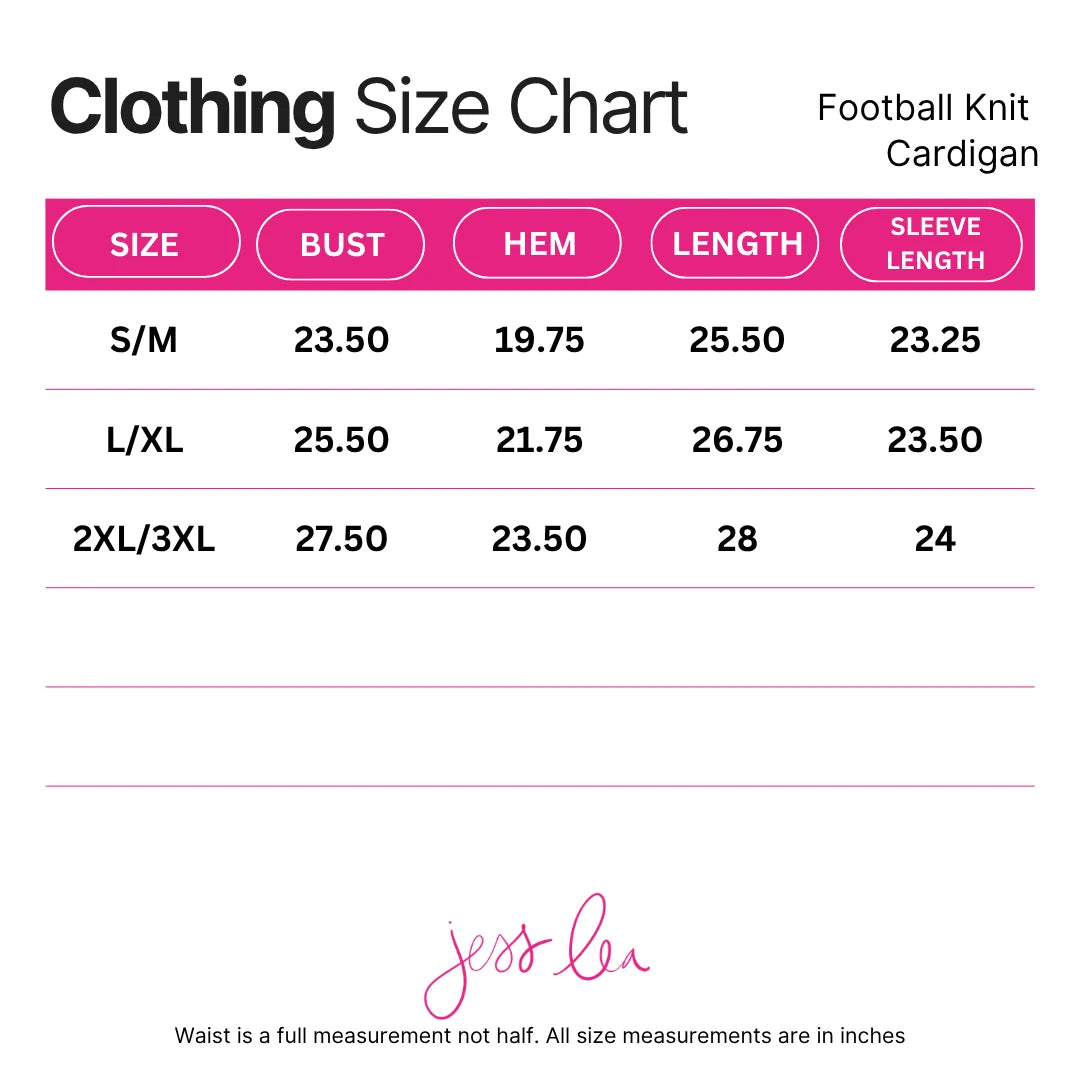 Football Knit Cardigan