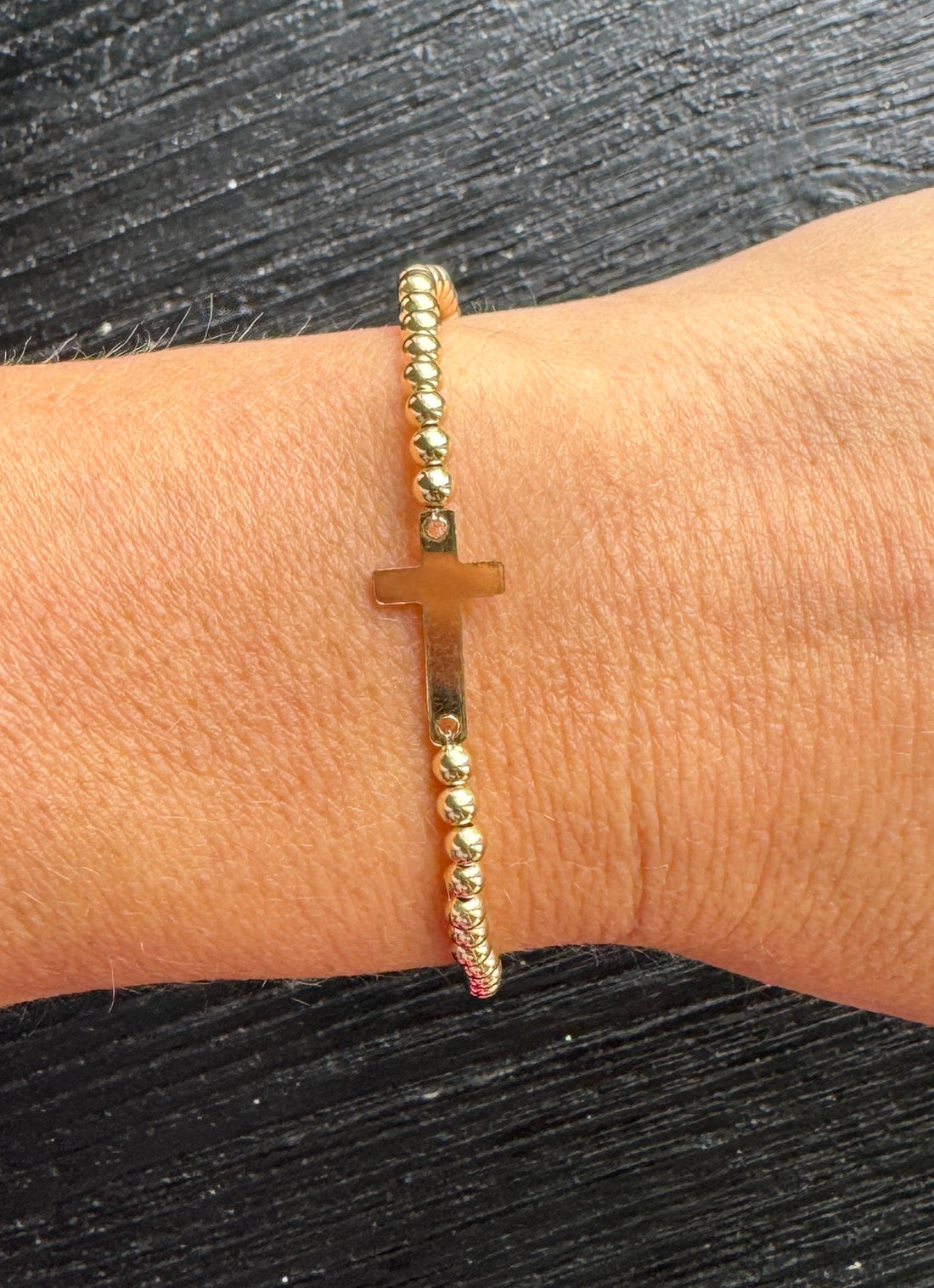 Cross 14k Gold Filled Bracelet | Waterproof