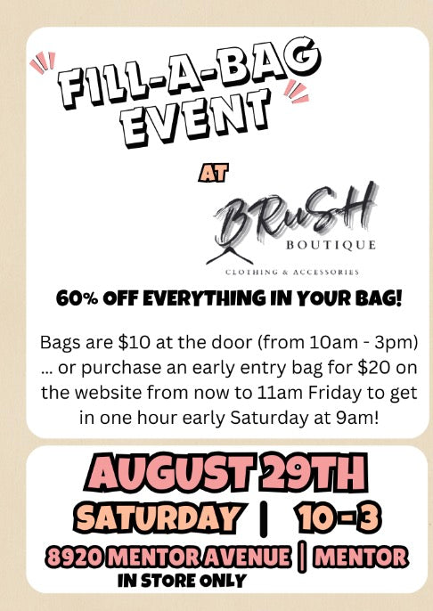 Fill-a-Bag Event: Early Entry Bag