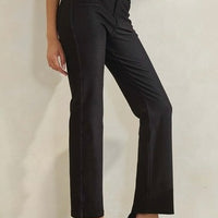 Solid Full Length Work Pants - Black