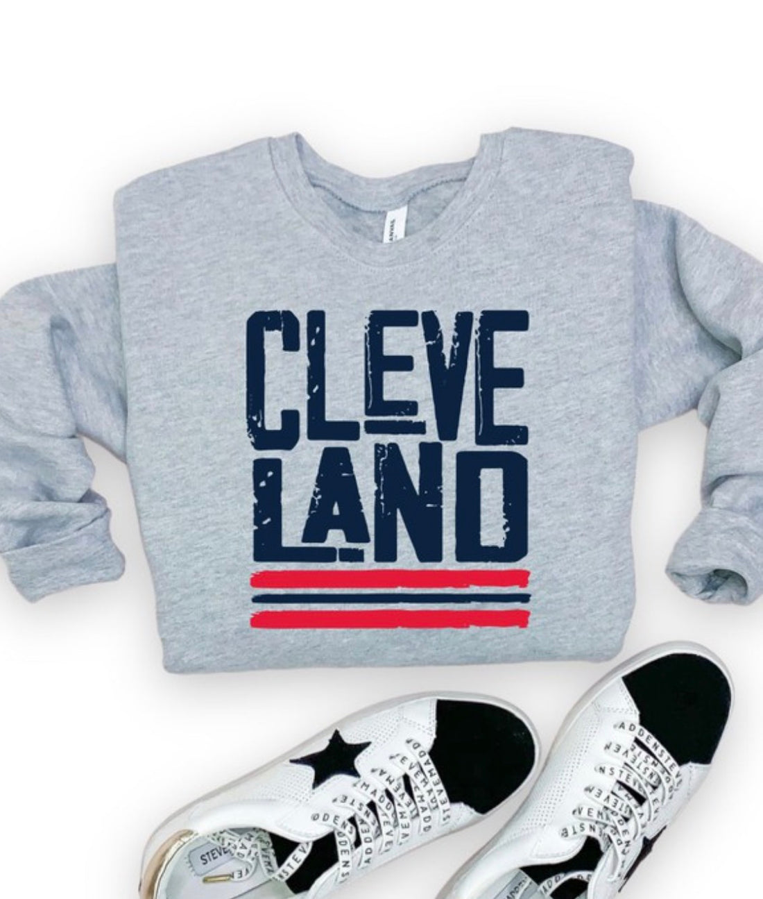 CLE Graphic Sweatshirt - Blue & Red