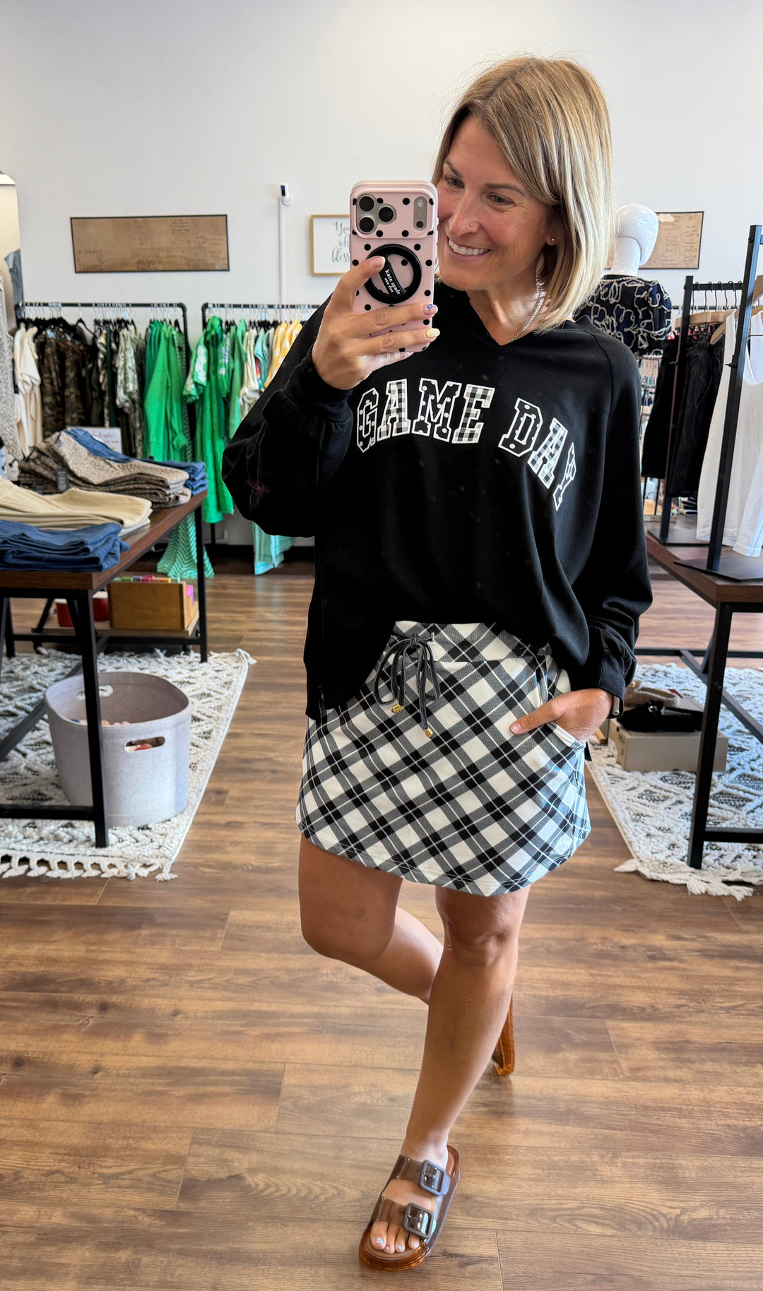 Best Ever Skort - Midnight Plaid