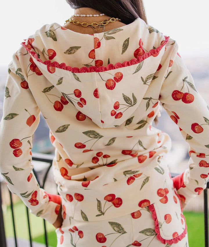 Cherry on Top Half-Zip Hoodie