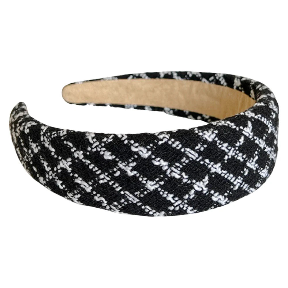 Headbands of Hope - Black Plaid