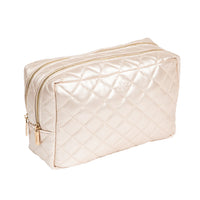 Scout - 2-Way Toiletry Bag - Champagne Quilted