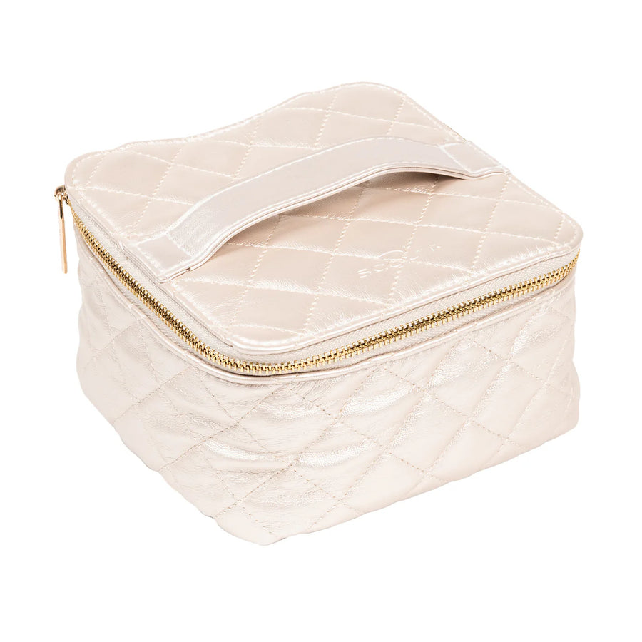Scout - Hidden Gem Jewelry Case - Champagne Quilted