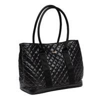 Scout - Miss Manors Tote - Black Quilted