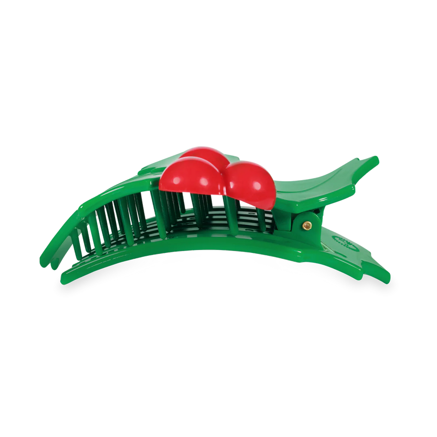 Holly Leaves Flat Hair Clip