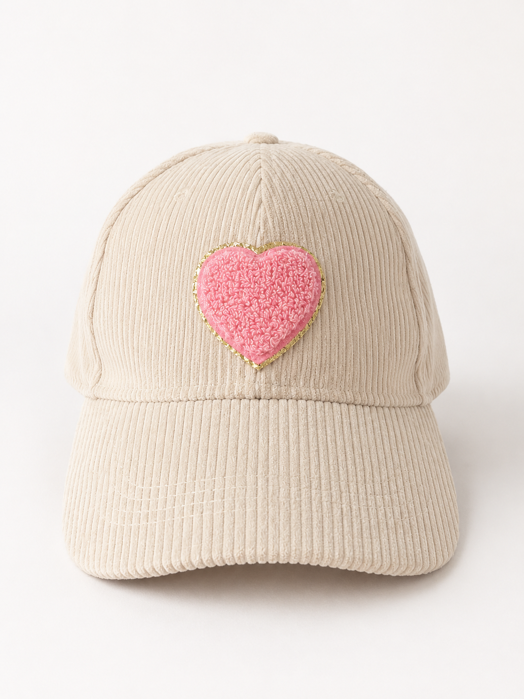 Corded Chenille Heart Caps