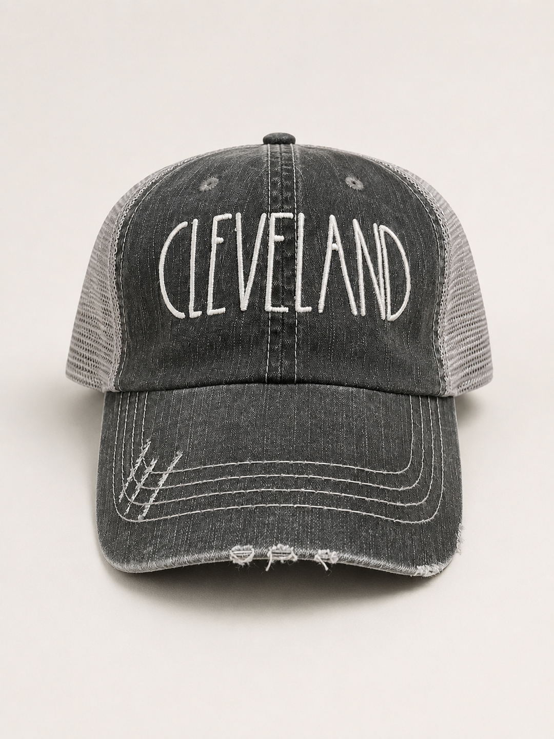 CLE Distressed Ball Cap