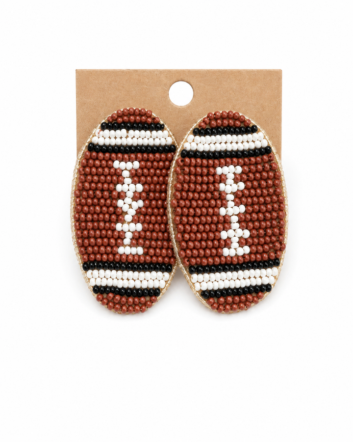 Beaded Sports Earrings
