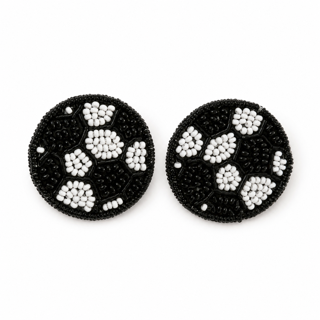 Beaded Sports Earrings