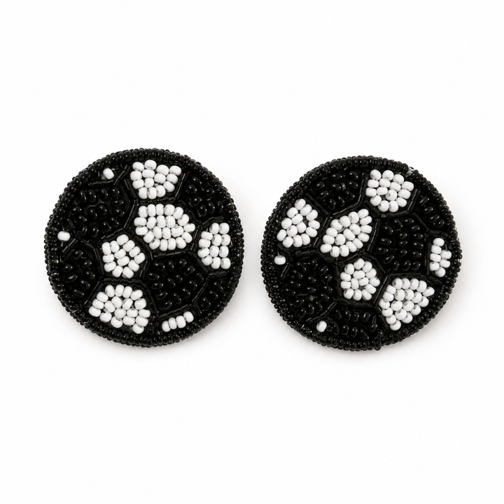 Beaded Sports Earrings