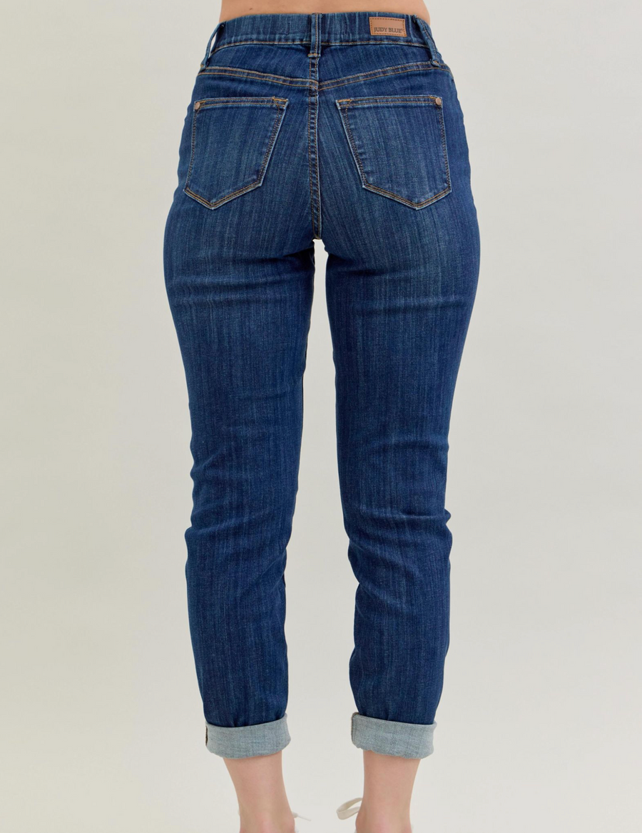 Judy Blue - High Waist Pull-On Double Cuff Slim
