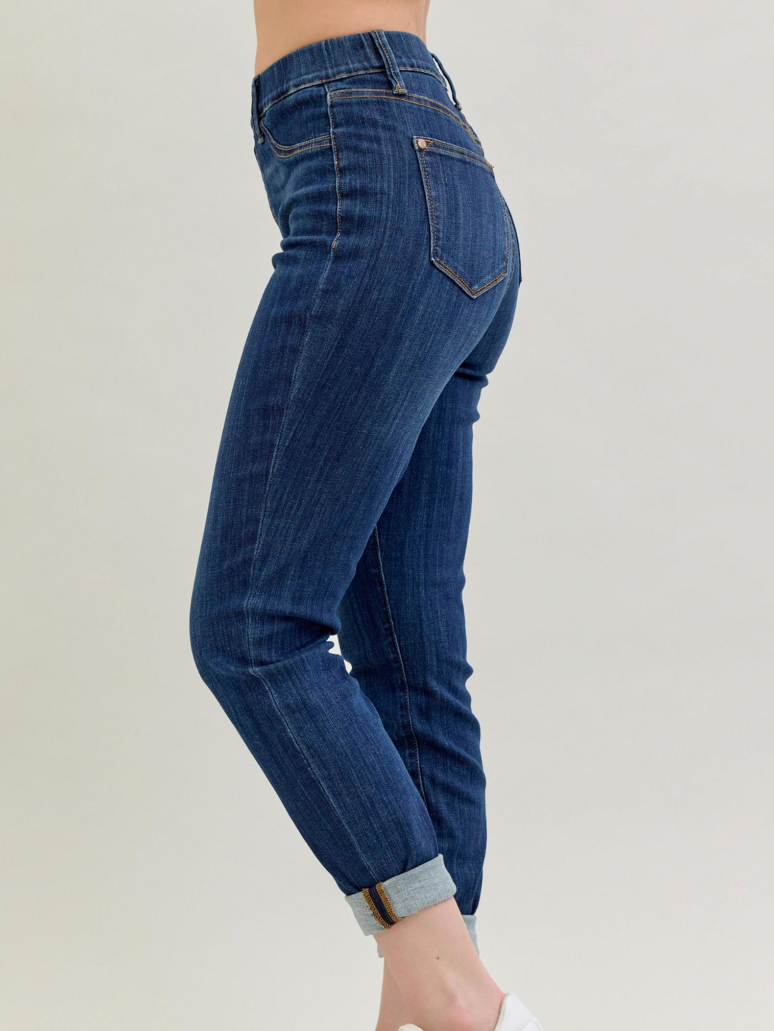 Judy Blue - High Waist Pull-On Double Cuff Slim