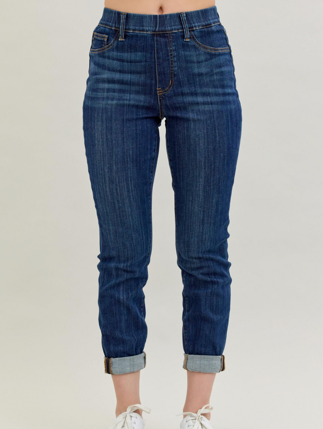 Judy Blue - High Waist Pull-On Double Cuff Slim
