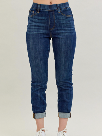 Judy Blue - High Waist Pull-On Double Cuff Slim