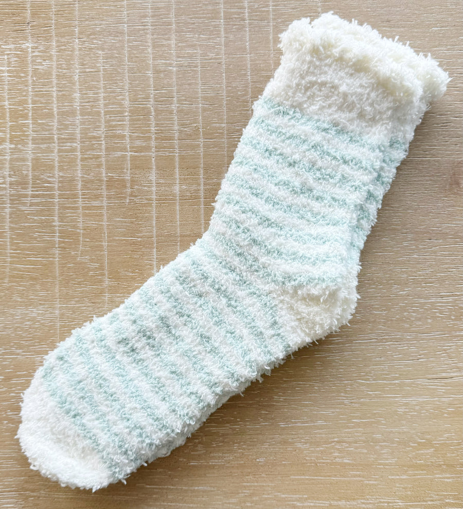 Kids' Striped Fuzzy Socks