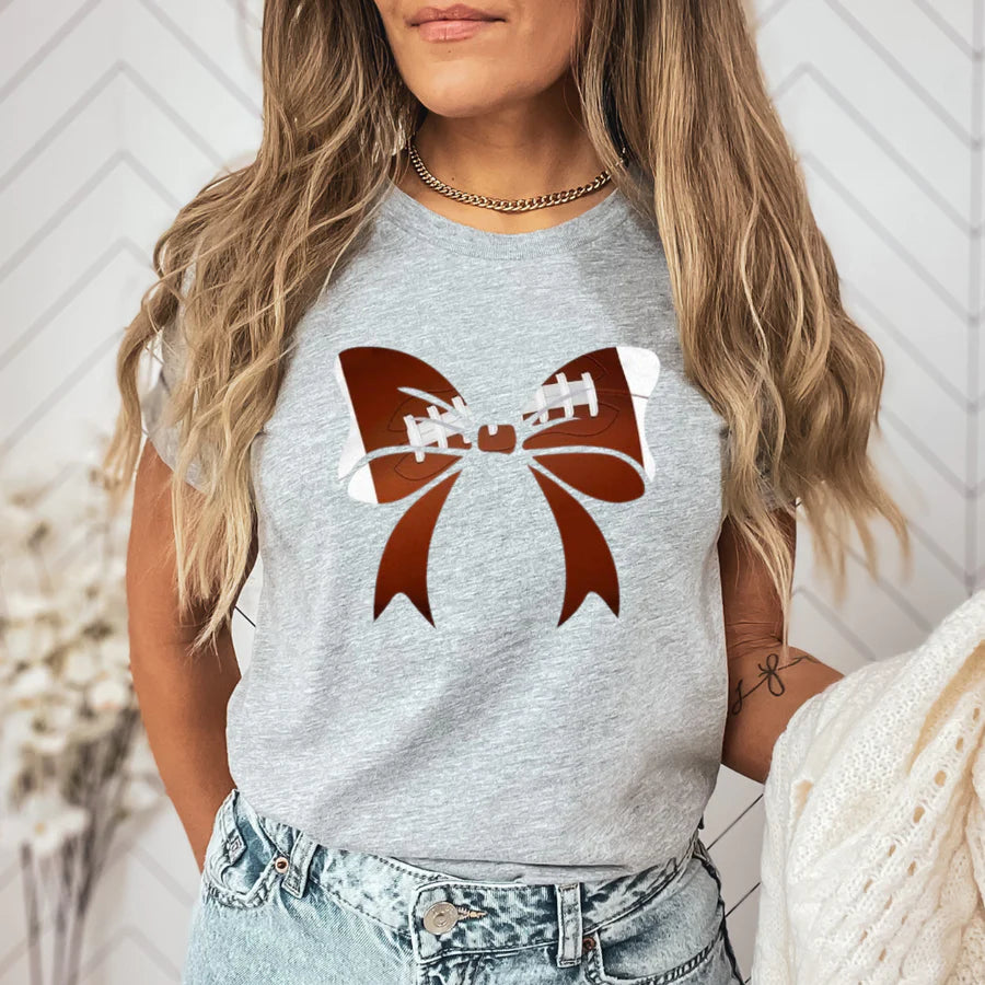 Football Bow Tee-Shirt