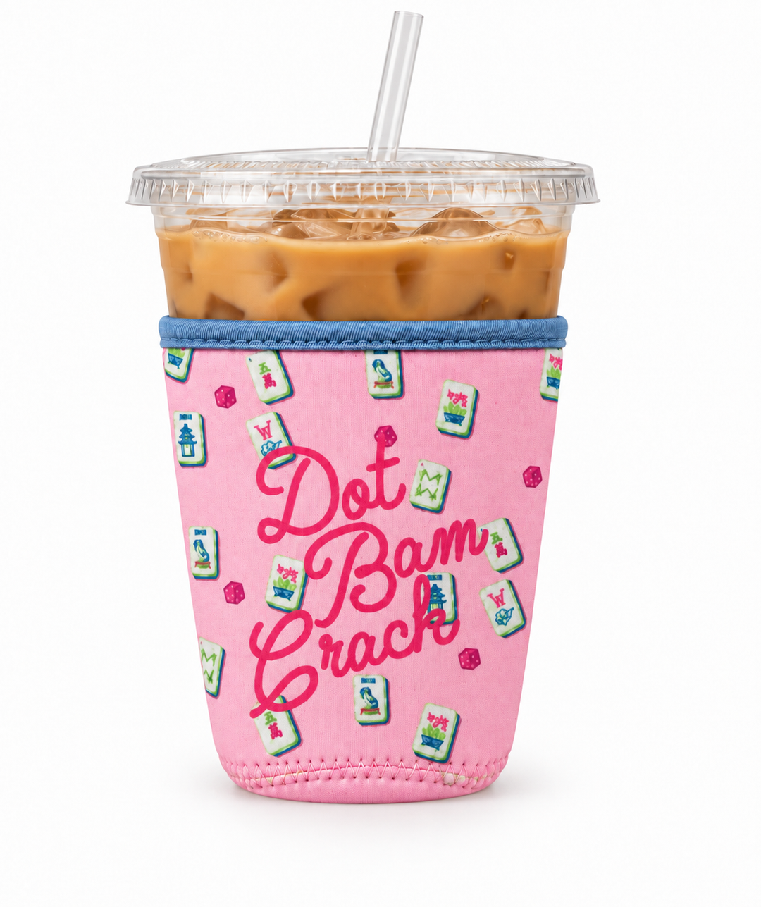 Dot Bam Crack Mahjong Iced Coffee Sleeve