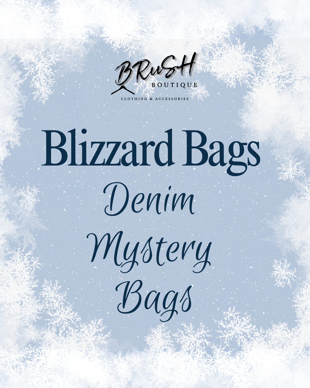 Blizzard Bags: DENIM MYSTERY BAGS!