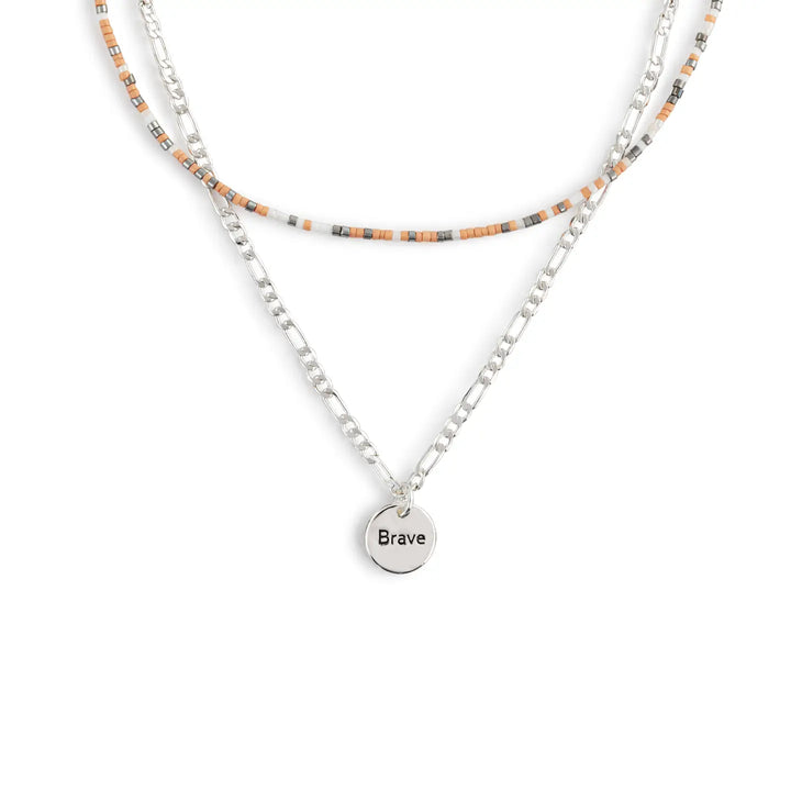 Your Journey Beaded Necklace - Brave