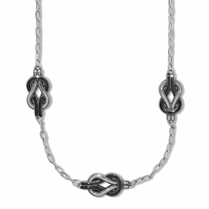 Brighton - Interlok Harmony Black Trio Necklace
